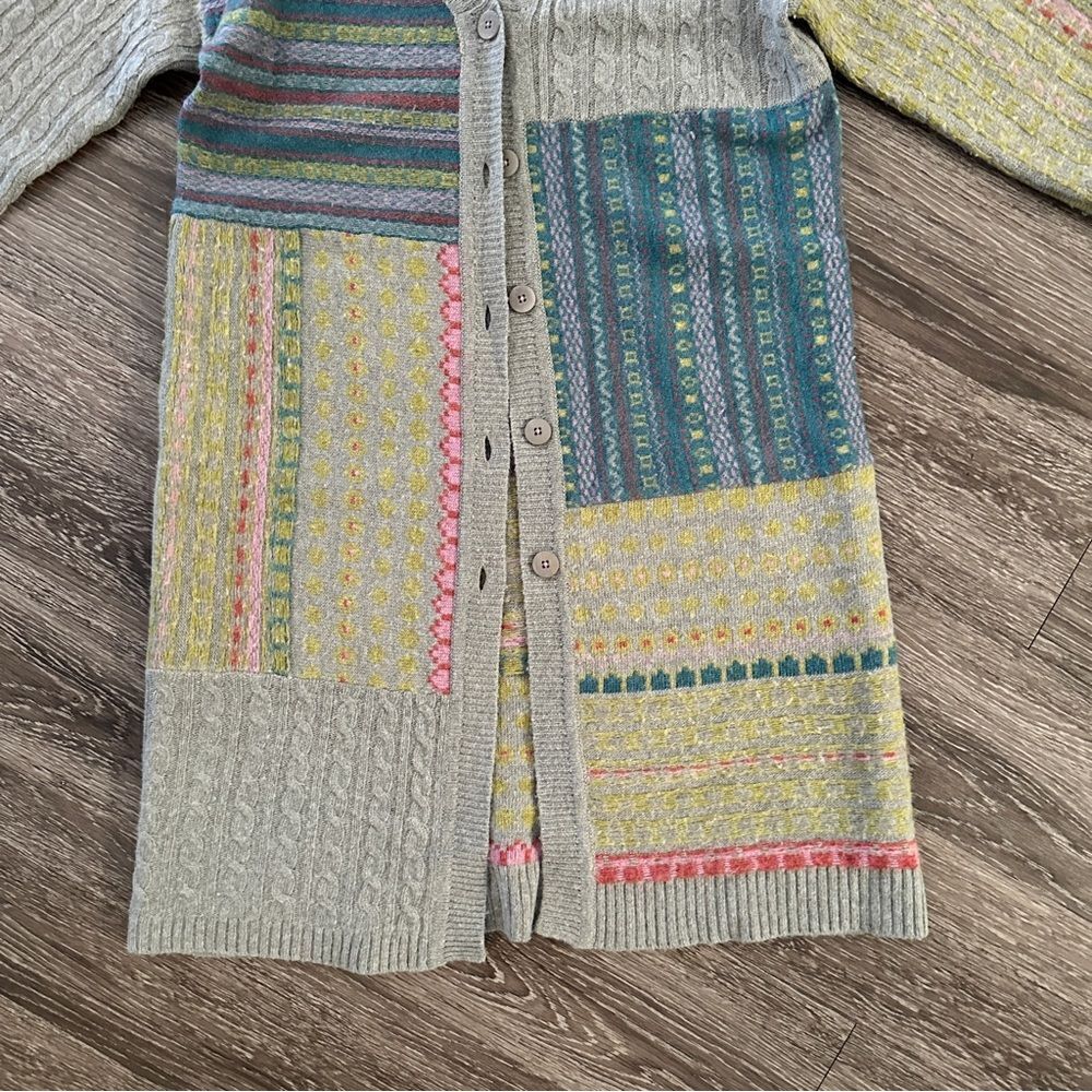 Sundance Lambswool Patchwork Duster Cardigan - Picture 2 of 7